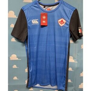 Canterbury Canada Rugby Jersey Blue/Gray Size XS Men VAPODRI Media Enabled New